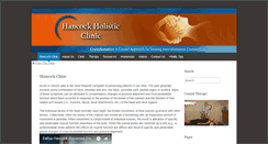 Desktop Screenshot of hancockclinic.com