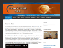 Tablet Screenshot of hancockclinic.com